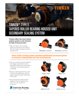 timken type e secondary sealing system